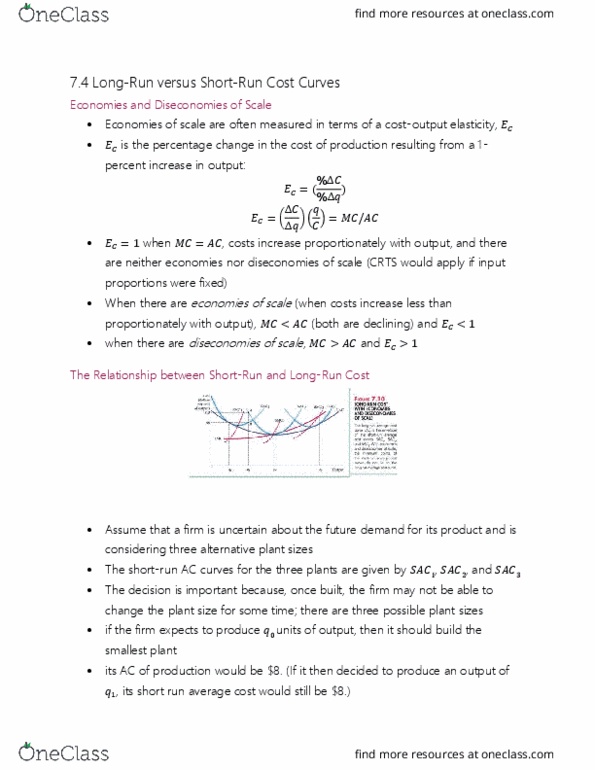 ECO204Y5 Chapter Notes - Chapter 3: Isoquant, Demand Curve, Marginal Cost thumbnail