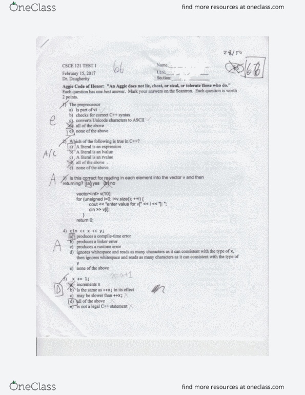 Csce 121 Study Guide Fall 2016 Midterm Glutamine Type Safety A Out