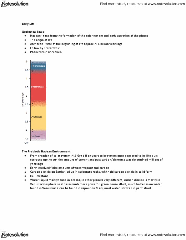 LIFESCI 2H03 Lecture Notes - Lecture 5: Stromatolite, Sedimentary Structures, Mcmurdo Dry Valleys thumbnail