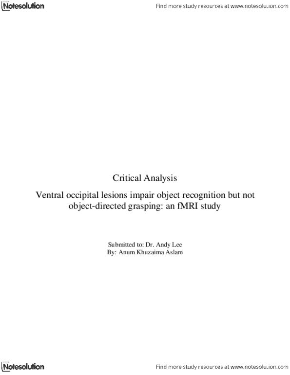 PSYC55H3 Lecture Notes - Disabilities Affecting Intellectual Abilities, Single-Photon Emission Computed Tomography, Wechsler Adult Intelligence Scale thumbnail