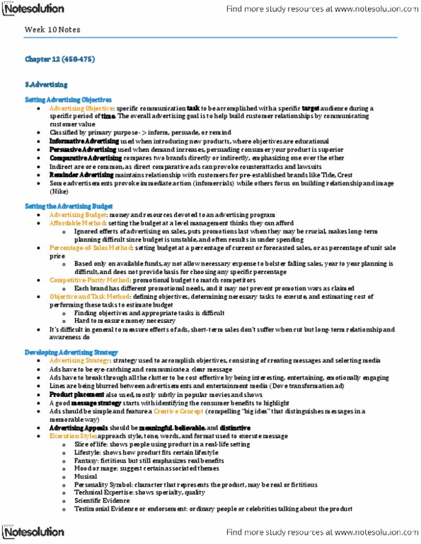 COMM 131 Chapter Notes -Aerosol Spray, Price Discrimination, Raisin Bran thumbnail