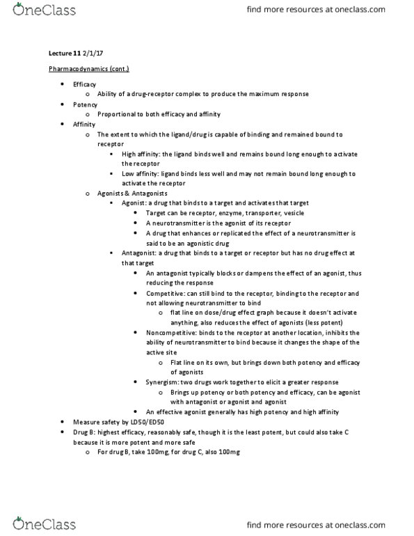 NROSCI 0081 Lecture 11: Pharmacodynamics thumbnail