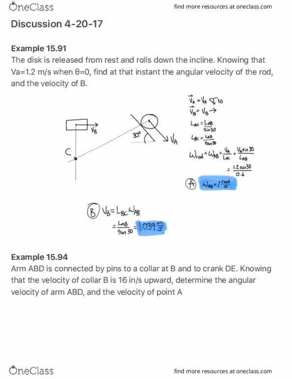AEM 2021 Lecture Notes - Lecture 20: Angular Velocity thumbnail