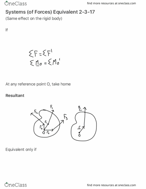 AEM 2021 Lecture Notes - Lecture 3: Rigid Body thumbnail