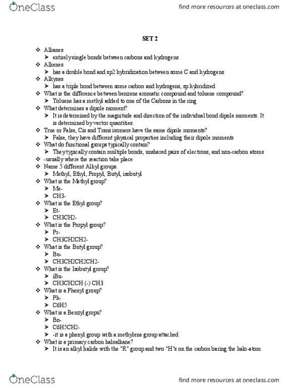 CHEM 2400 Lecture Notes - Lecture 2: Phenyl Group, Aromaticity, Ethyl Group thumbnail