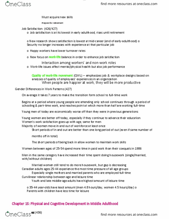 FMLY 1010 Lecture Notes - Lecture 80: Job Satisfaction, Job Performance, Cerebrospinal Fluid thumbnail