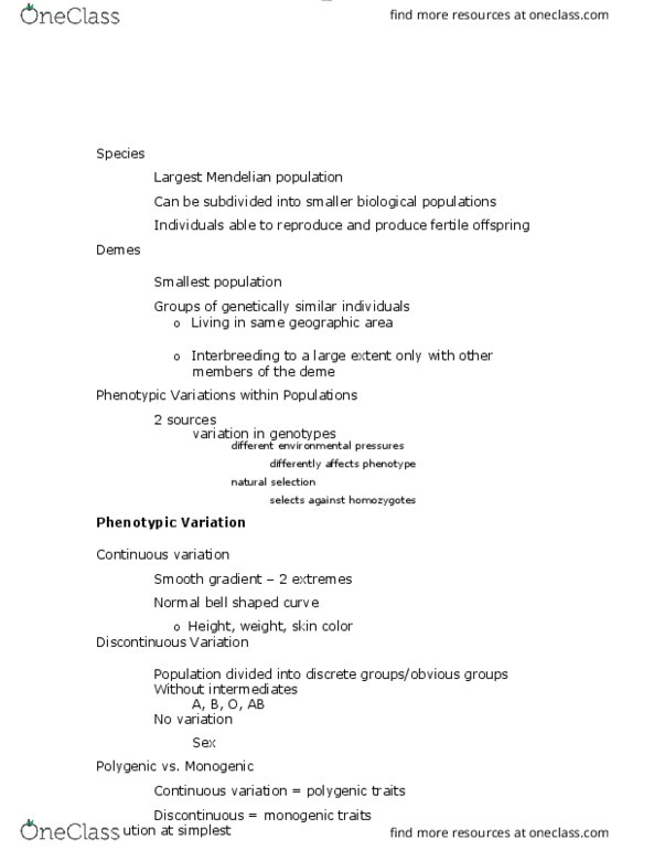 ANTH 1210 Chapter Notes - Chapter 2: Probability Distribution, Evolution, Mutation thumbnail