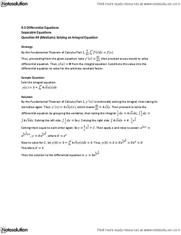 MAT136H1 Lecture Notes - Integral Equation thumbnail