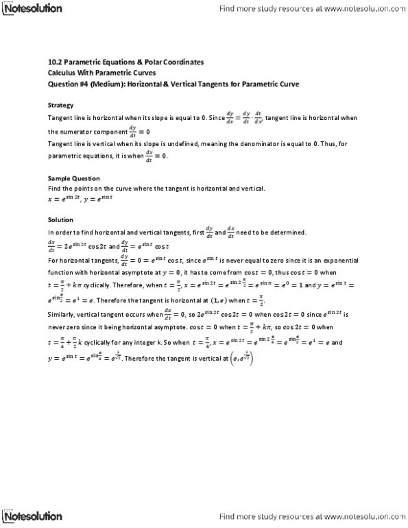 MAT136H1 Lecture Notes - Asymptote, Polar Coordinate System thumbnail