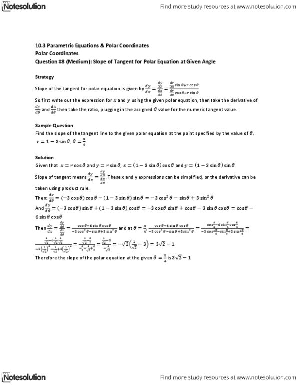 MAT136H1 Lecture Notes - Product Rule, Polar Coordinate System thumbnail