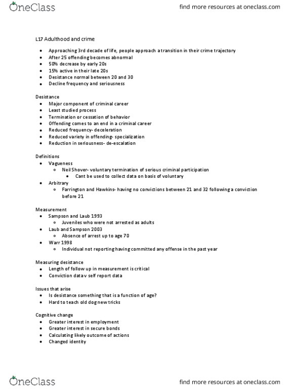 CCJ 4934 Lecture Notes - Lecture 17: Vagueness thumbnail