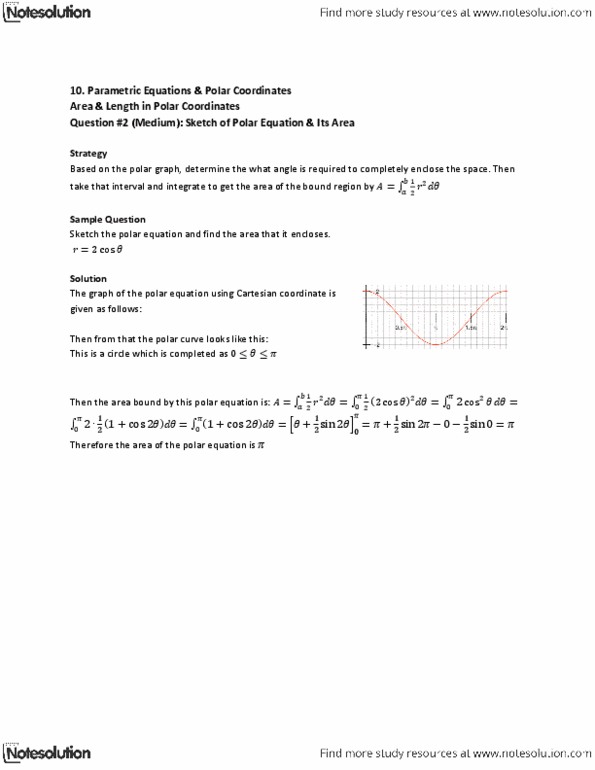 MAT136H1 Lecture Notes - Cartesian Coordinate System, Polar Coordinate System thumbnail