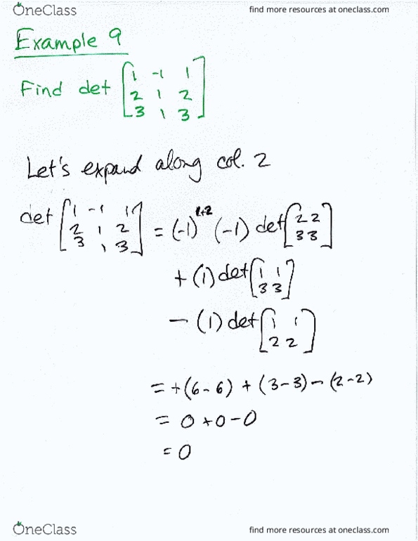Mathematics 1229A/B Lecture Notes - Lecture 29: Triangular Matrix, Main Diagonal, Hypotenuse thumbnail