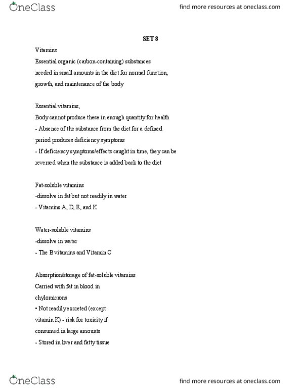 BIOL 2350 Lecture Notes - Lecture 8: Carnitine, Osteomalacia, Fibrinogen thumbnail