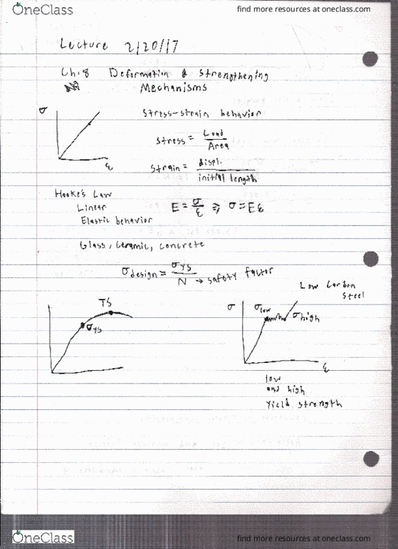 MSE 227 Lecture 8: MSE 227 Lecture 8. Deformations and Strengthening Mechanisms thumbnail