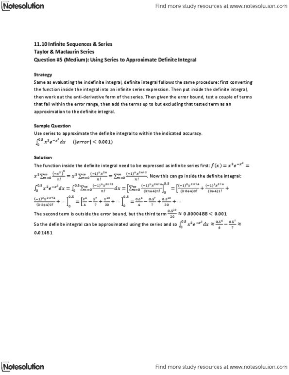 MAT136H1 Lecture Notes - Antiderivative thumbnail