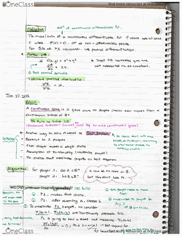 MATH 339 Lecture Notes - Lecture 5: Best Response, Fot, Aaron Harang thumbnail