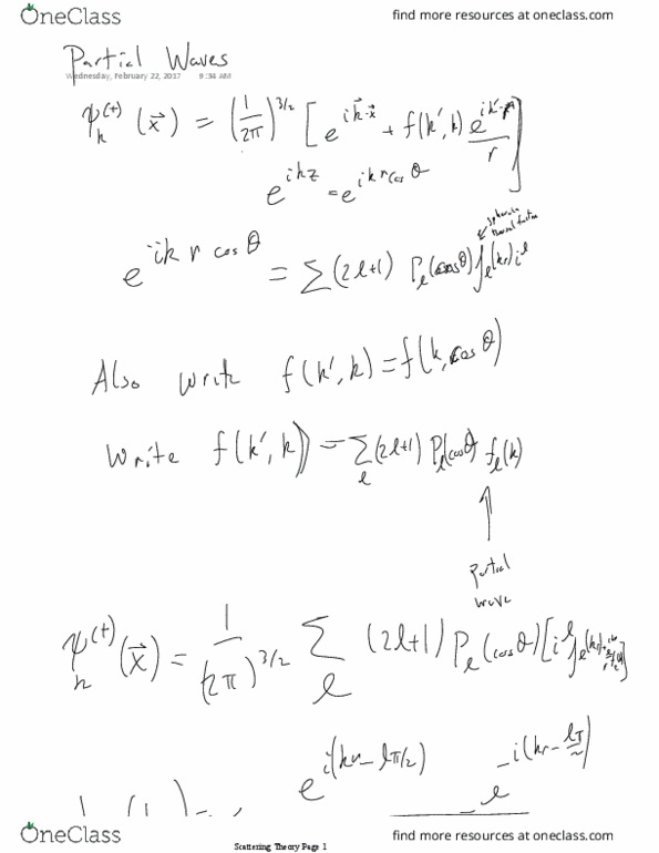 PHYS GR6038 Lecture 9: Partial Waves--Feb22 thumbnail