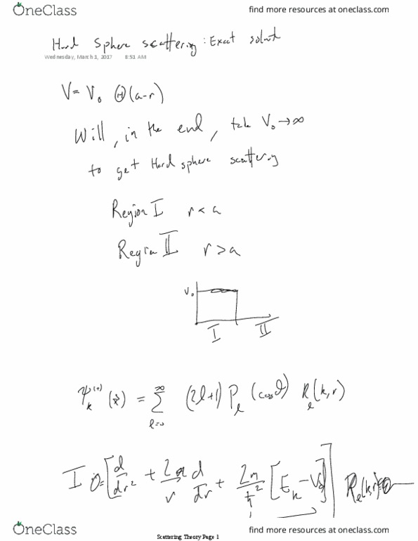 PHYS GR6038 Lecture Notes - Lecture 11: Scattering Theory thumbnail