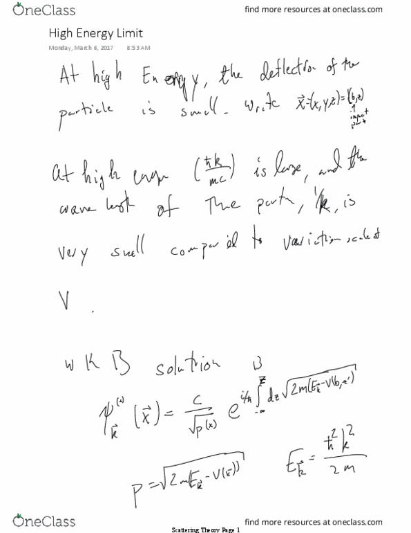 PHYS GR6038 Lecture Notes - Lecture 12: Scattering Theory thumbnail