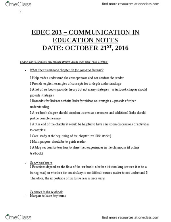 EDEC 203 Lecture Notes - Lecture 5: Multiple Choice thumbnail