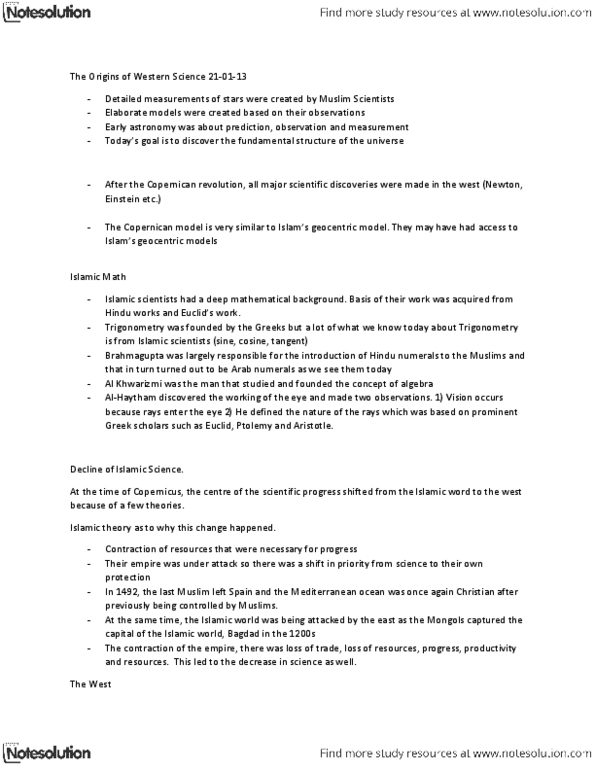 ECON 3R03 Lecture : The Origins of Western Science thumbnail