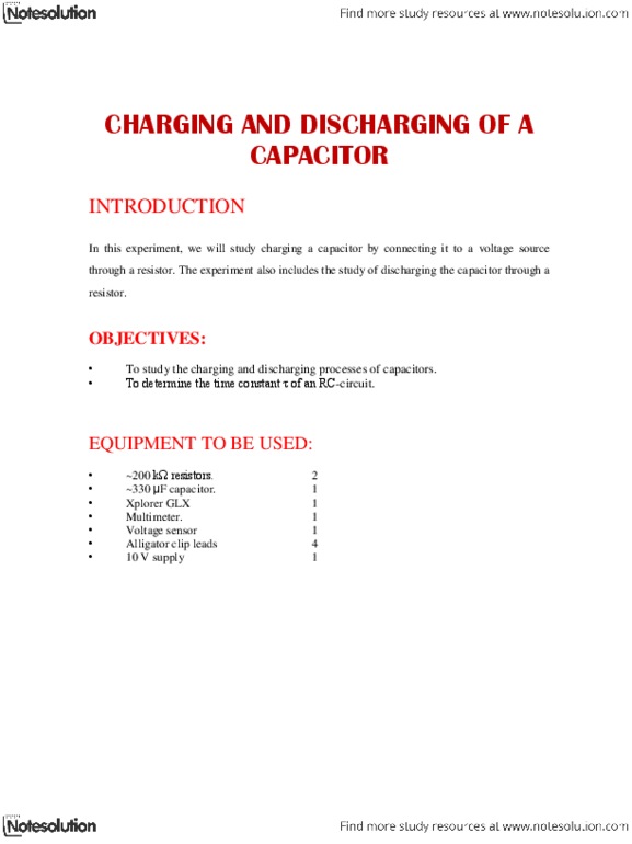 PHY136H5 Lecture Notes - Printed Circuit Board, Lab Report, Num Lock thumbnail