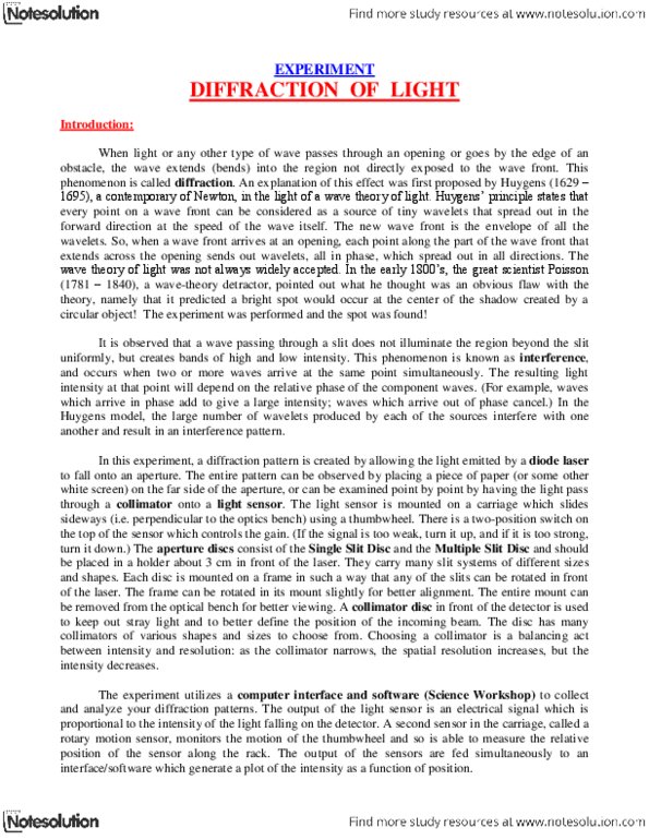 PHY136H5 Lecture Notes - Collimator, Diode, Doubleclick thumbnail