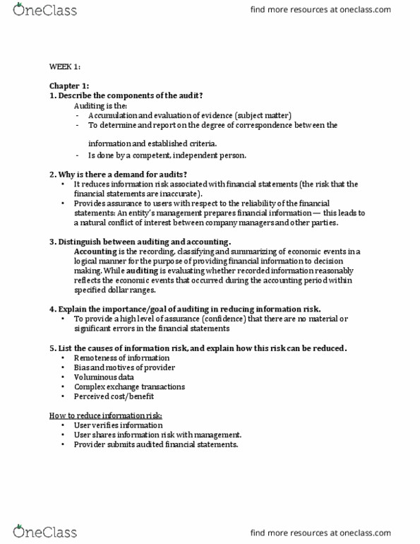 ADMS 4551 Study Guide - Winter 2016, Midterm - Risk Assessment ...