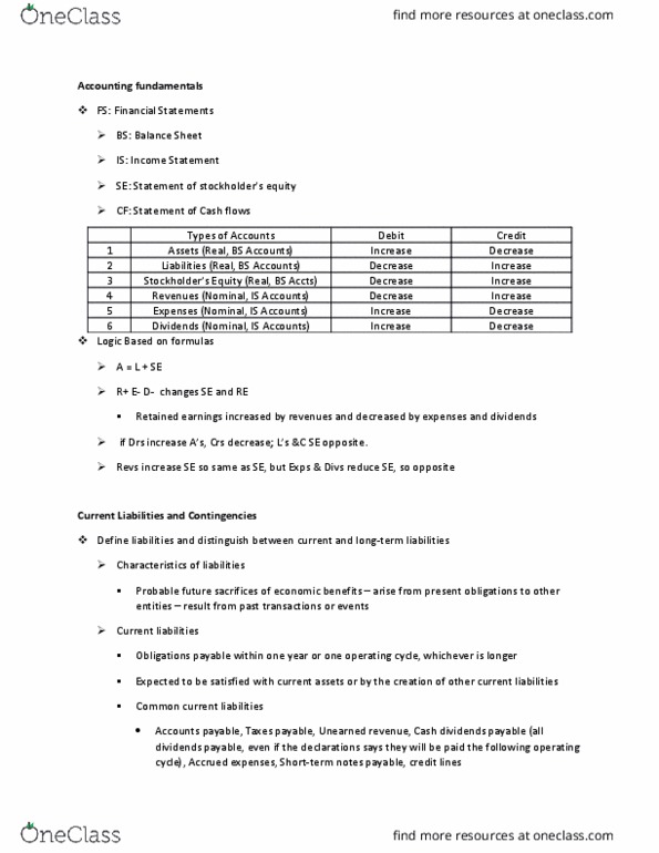 ACCT 3511 Lecture Notes - Lecture 1: Current Liability, Income Statement, Promissory Note thumbnail