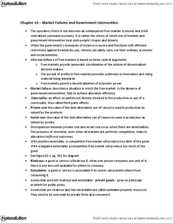 ECON 110 Chapter Notes - Chapter 16: Indirect Costs, Paternalism, Rational Ignorance thumbnail