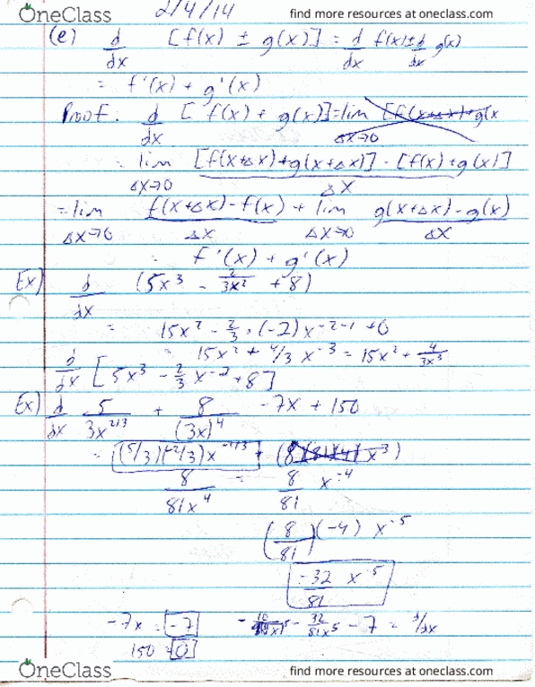 MAC-2311 Lecture 14: Section 3.2 (Basic Differentiation Rule and Rate of Change Part 2) thumbnail