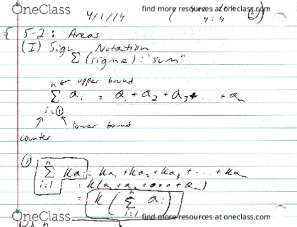 MAC-2311 Lecture 33: Section 5.2 (Areas) thumbnail