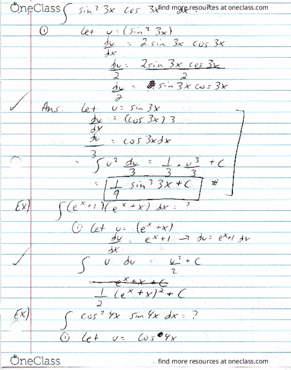 MAC-2311 Lecture 37: Section 5.5 (Integration by Substitution Part 2) thumbnail