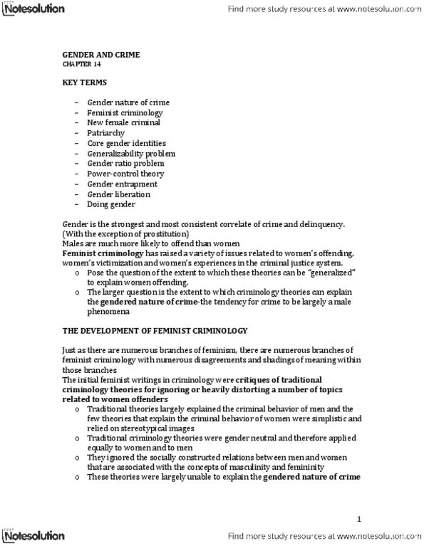 SOC 2700 Chapter Notes - Chapter 14: Ender Wiggin, Differential Association, High Tech thumbnail