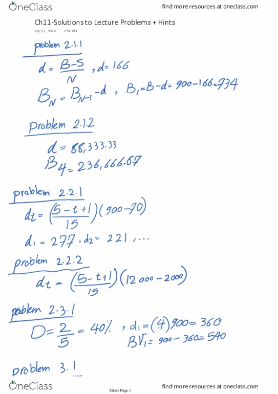 MSCI261 Lecture 13: Ch11-Solutions to Lecture Problems + Hints thumbnail