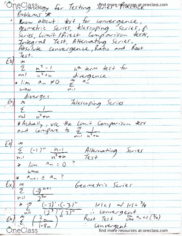 MAC-2312 Lecture 62: Study Guide 62 (Strategy for Testing Series (Practice Problems)) thumbnail