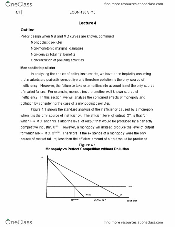 ECON 436 Lecture Notes - Lecture 4: Emscher, Inflection Point, Perfect Competition thumbnail