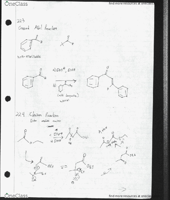 CHE 3332 Lecture Notes - Lecture 3: Enol, Claisen Condensation thumbnail