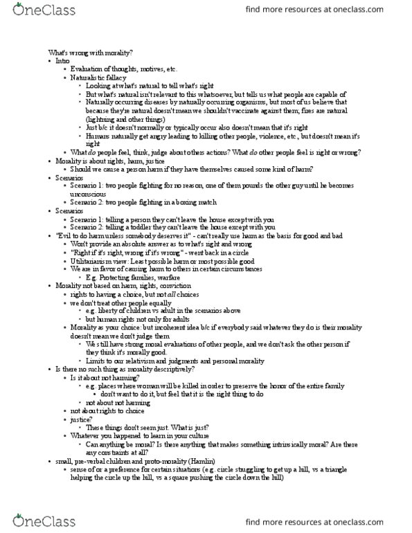 ANTHRO 135B Lecture Notes - Lecture 17: Naturalistic Fallacy, Relational Model, Lightning thumbnail