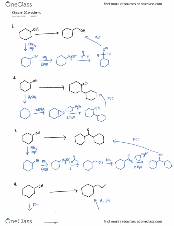 CHEM 51C Chapter 20: Chapter 20 problems thumbnail