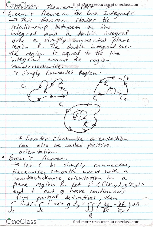 MAC-2313 Chapter Notes - Chapter 14: Multiple Integral thumbnail