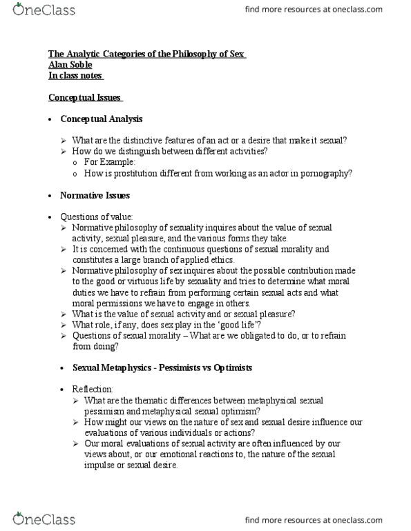 PHM-3020 Lecture Notes - Lecture 4: Sexual Intercourse, Ejaculation, Human Sexuality thumbnail