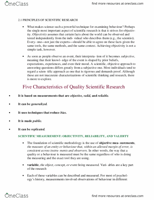 PSYCH101 Lecture Notes - Lecture 3: Demand Characteristics, Psy, Stim thumbnail