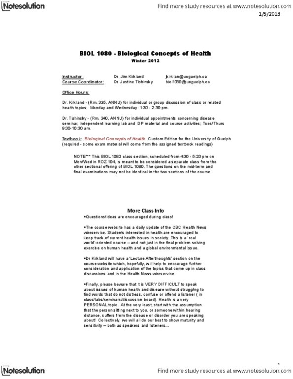 BIOL 1080 Lecture Notes - Sexual Dysfunction, Physiome, Psoriasis thumbnail