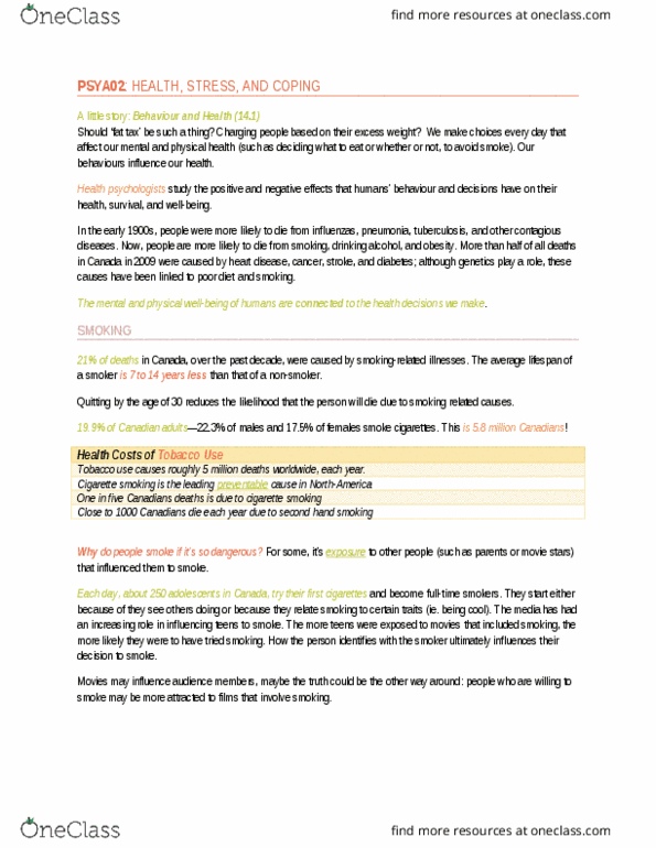 PSYA02H3 Chapter Notes - Chapter 14: Sympathetic Nervous System, Adrenal Medulla, Autonomic Nervous System thumbnail