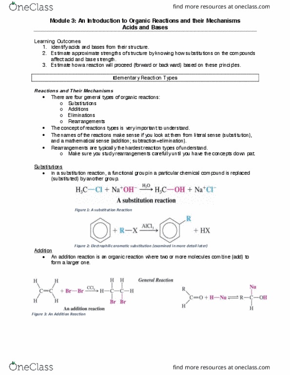 CHEM 281 Lecture Notes - Lecture 3: Electrophilic Aromatic Substitution, Acetic Acid, Unpaired Electron thumbnail