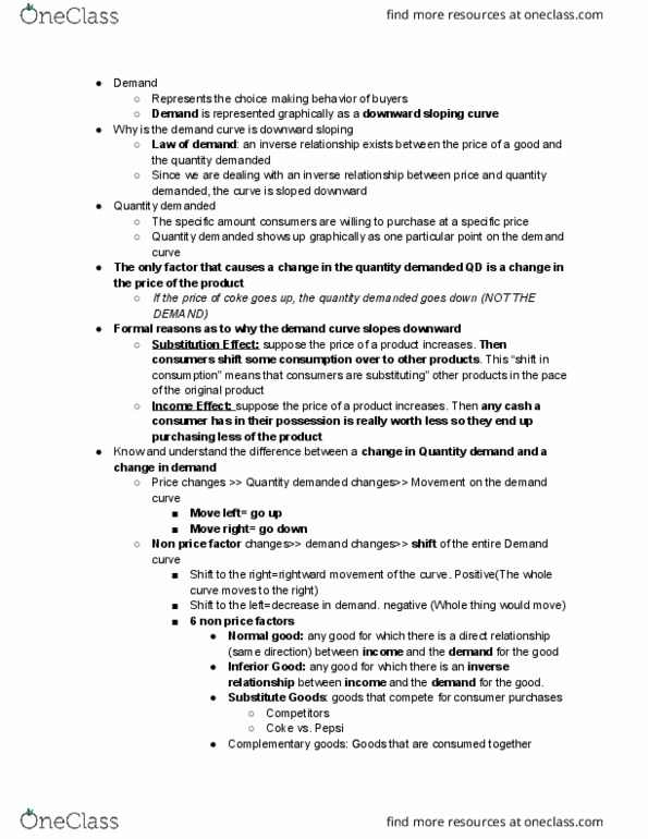 ECON 202 Lecture Notes - Lecture 4: Demand Curve, Complementary Good, Cd Player thumbnail