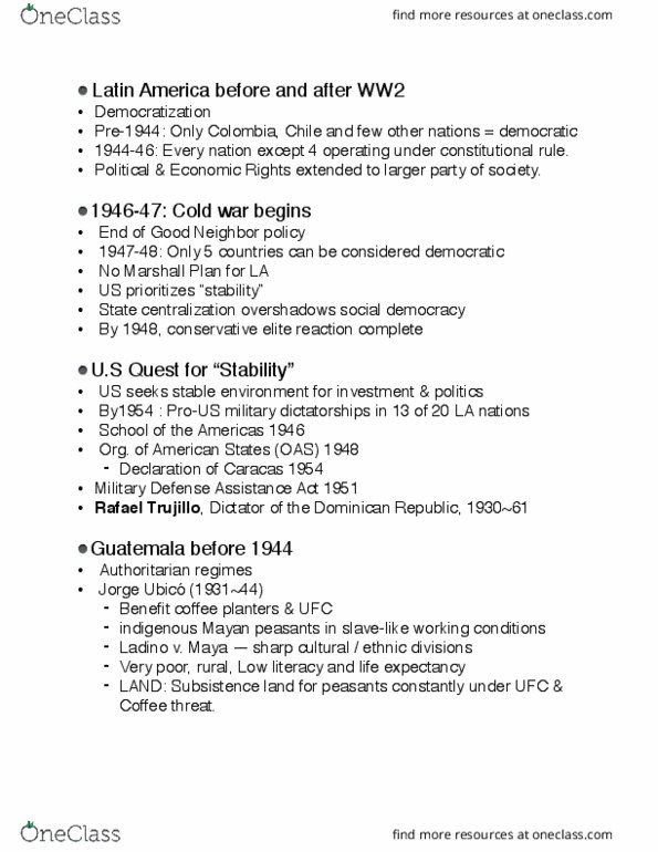 HIST 1400 Lecture Notes - Lecture 11: Marshall Plan, Social Democracy, Edward Bernays thumbnail