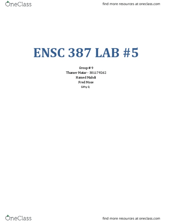 ENSC 387 Lecture Notes - Lecture 1: Tachometer, Rectifier, Relative Direction thumbnail